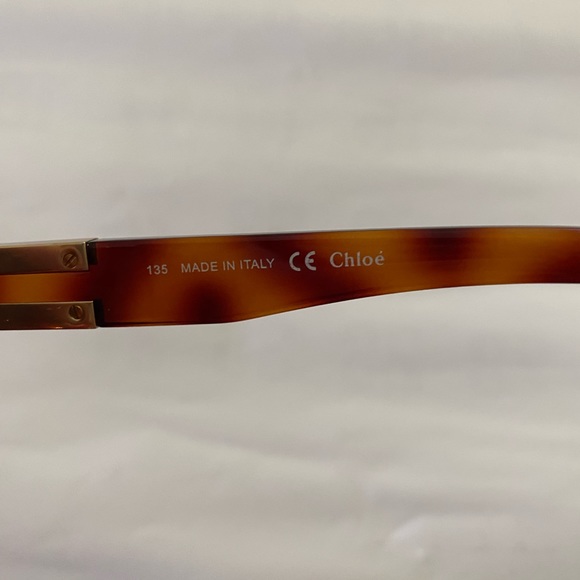 Chloe wide rectangle brown sunglasses! - Picture 9 of 12